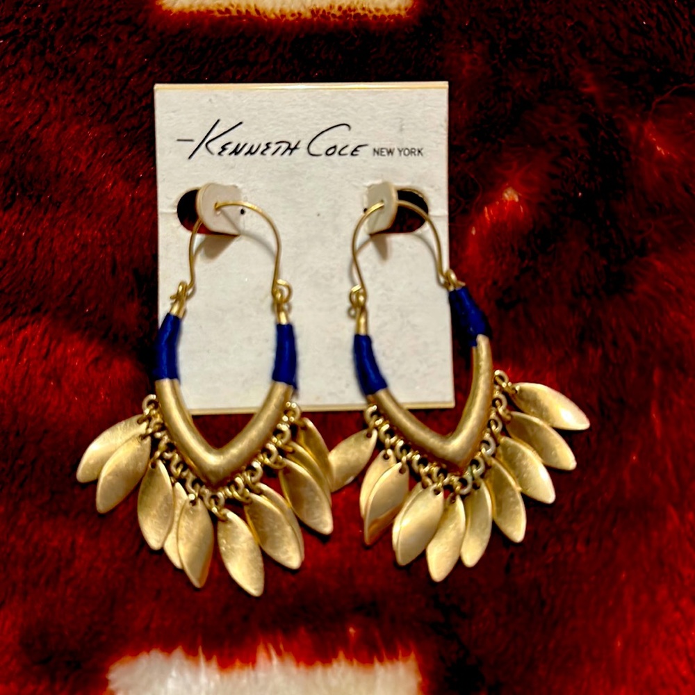 Kenneth Cole Gold Dangle Earrings Never Been Worn!